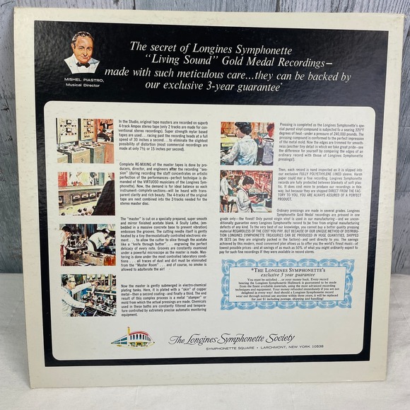 Vintage 1969 A Longines Symphonette Collector's Edition Gold Medal Vinyl Record - Picture 2 of 2